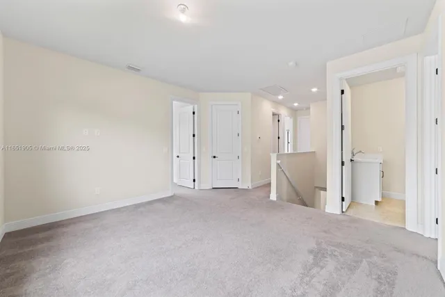 a view of an empty room