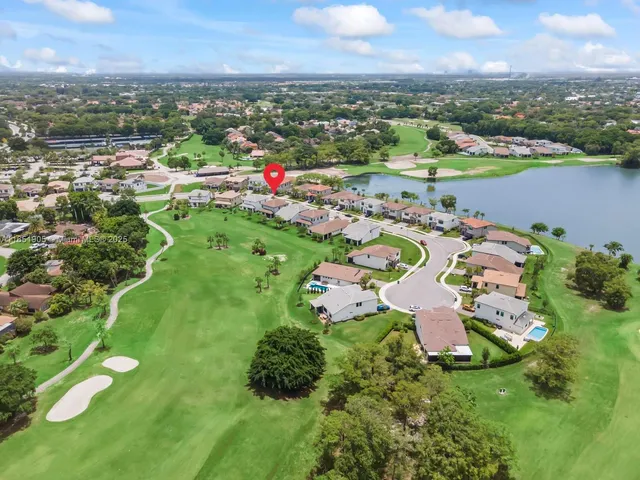 an aerial view of multiple house