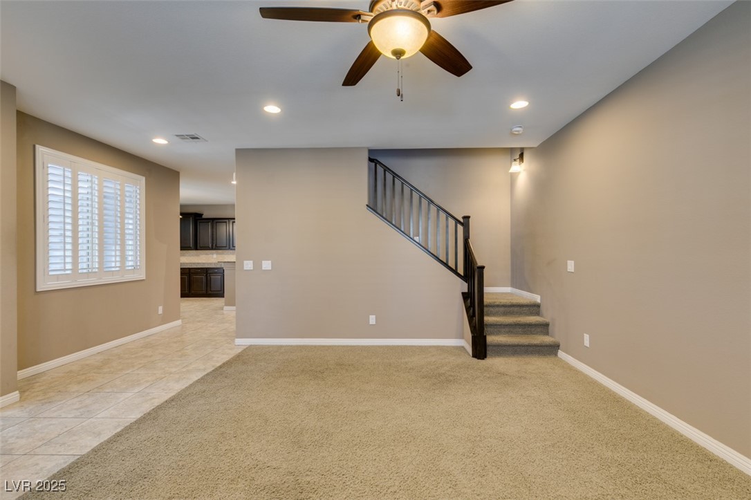 11063 Mt George Street Las Vegas, NV 89179 - Photo 13 of 49 Unfurnished living room featuring recessed lightin
