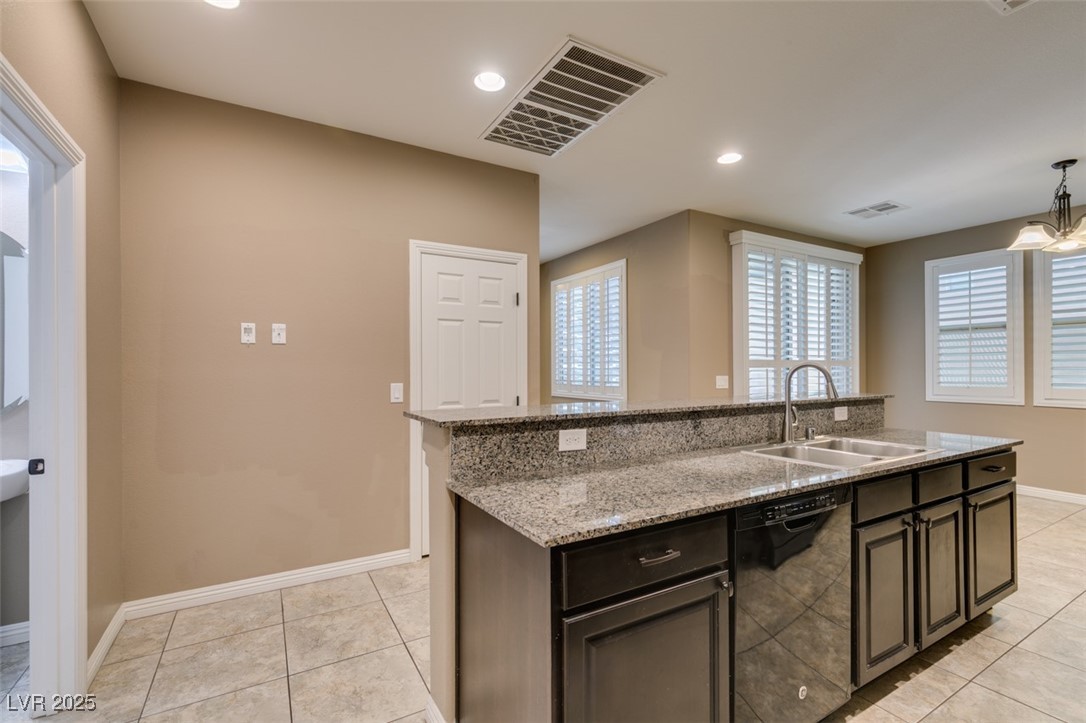 11063 Mt George Street Las Vegas, NV 89179 - Photo 26 of 49 Kitchen with black dishwasher, recessed lighting,