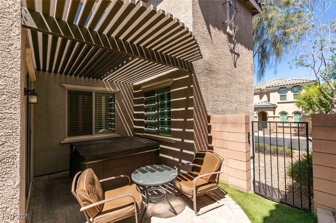 11063 Mt George Street Las Vegas, NV 89179 - Photo 44 of 49 View of patio / terrace featuring a gate and a per