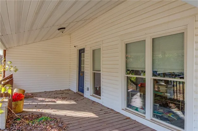 a view of a entryway door front of house
