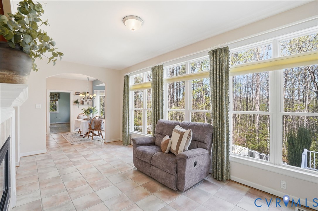 14430 Overlook Ridge Lane Beaverdam, VA 23015 - Photo 24 of 71 a living room with furniture and large windows