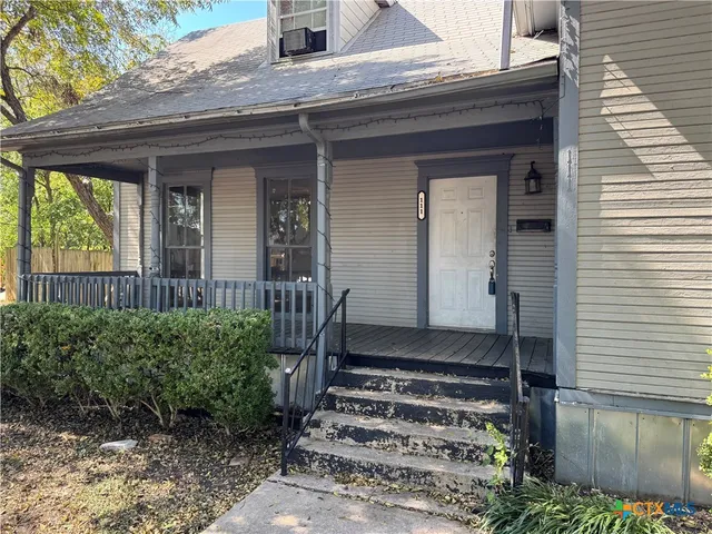 a front view of a house