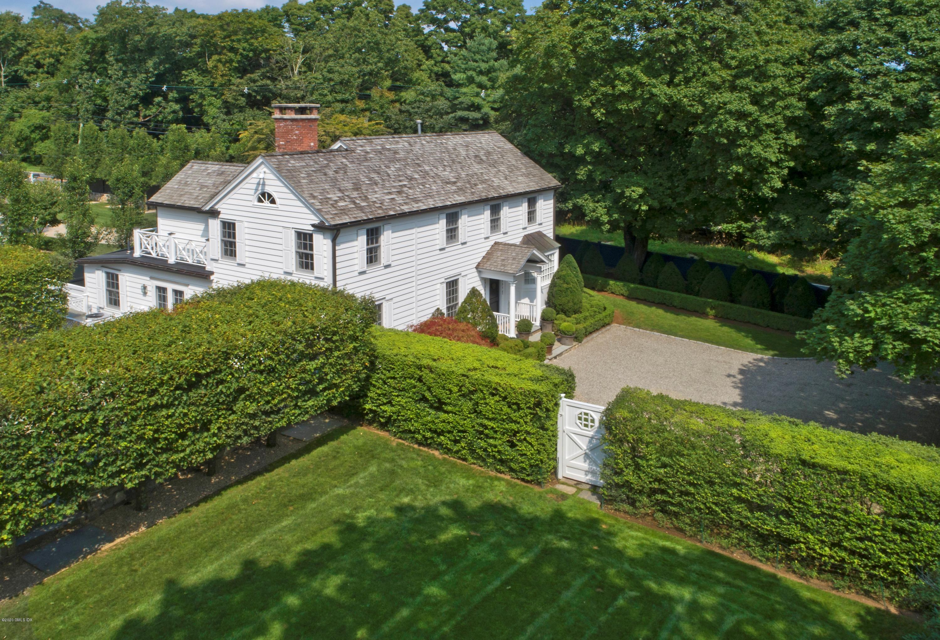 176 Stanwich Road Greenwich, CT 06830 - Photo 4 of 29 a aerial view of a house with garden