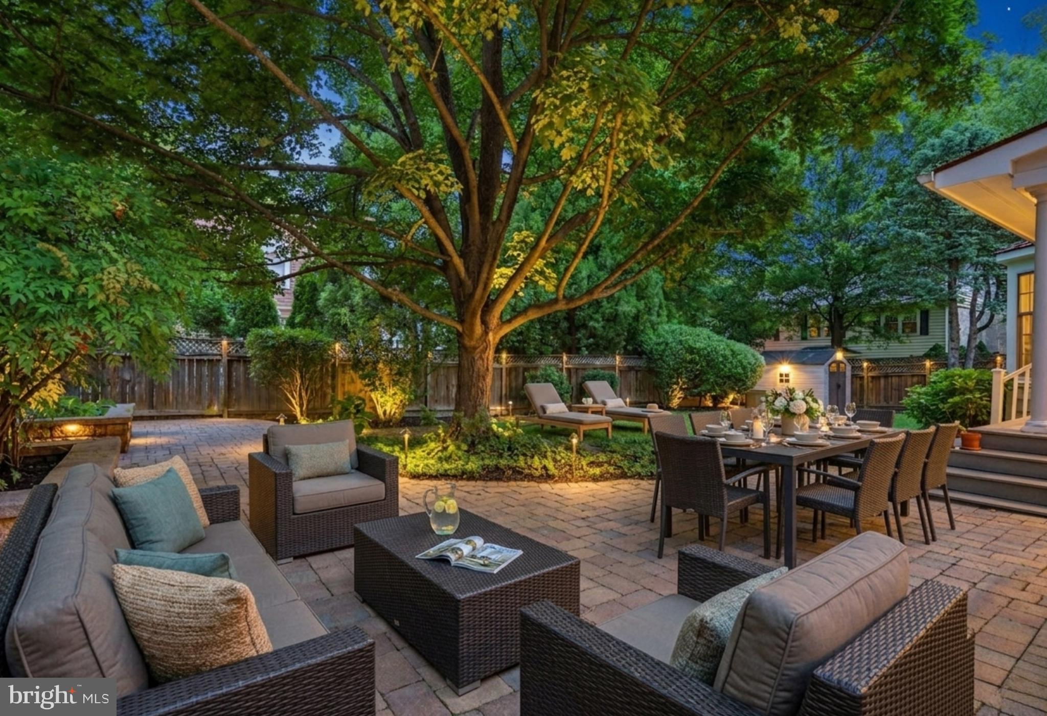 4007 West Braddock Road Alexandria, VA 22304 - Photo 36 of 52 a view of a dining table and chairs in the patio