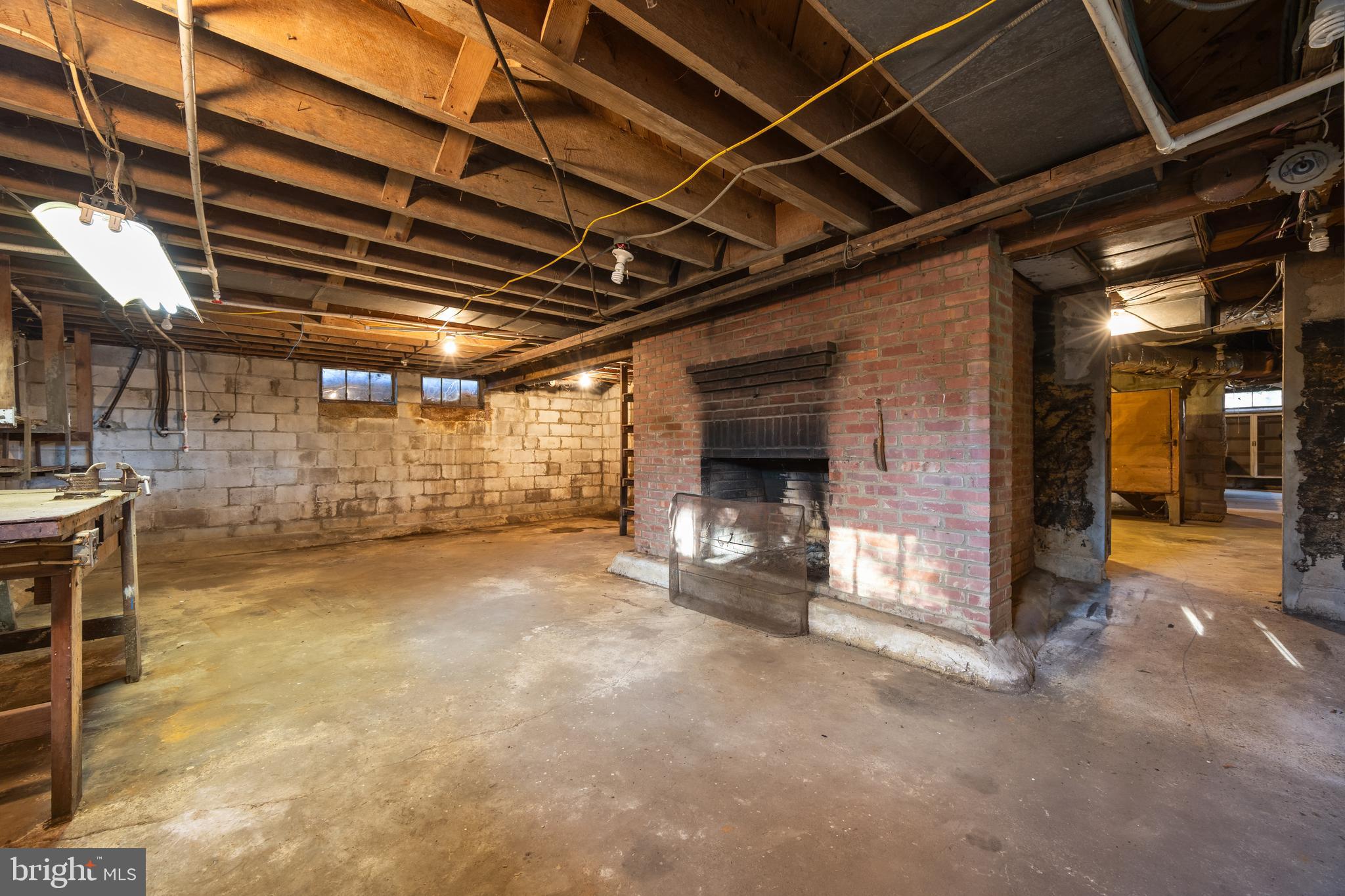 203 McKinsey Road Severna Park, MD 21146 - Photo 108 of 149 Basement Work Room with Fireplace