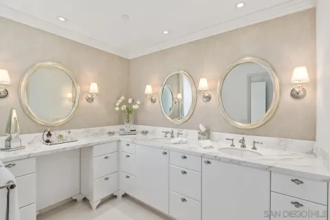 a view white cabinets