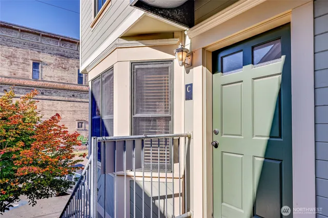 a view of front door