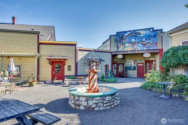 an aerial view of a city