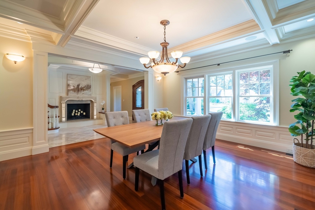 197 Grant Street Lexington, MA 02420 - Photo 5 of 42 a view of a dining room with furniture window and wooden floor