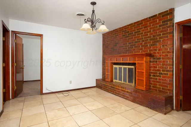 a view of an empty room