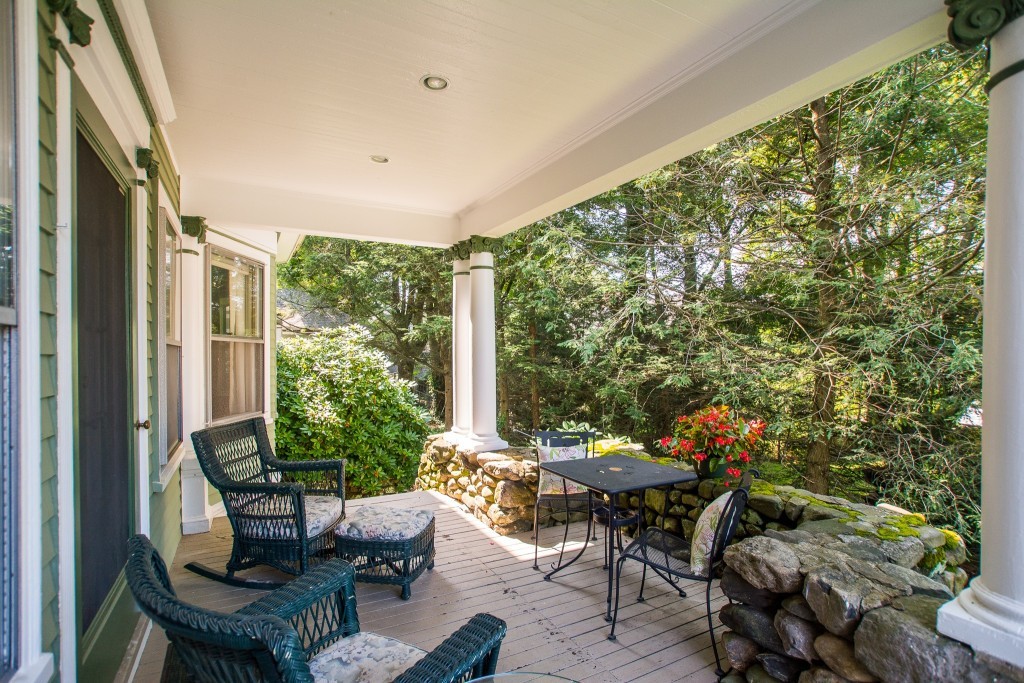 15 West Side Road Milton, MA 02186 - Photo 14 of 28 a outdoor living space with furniture and garden view
