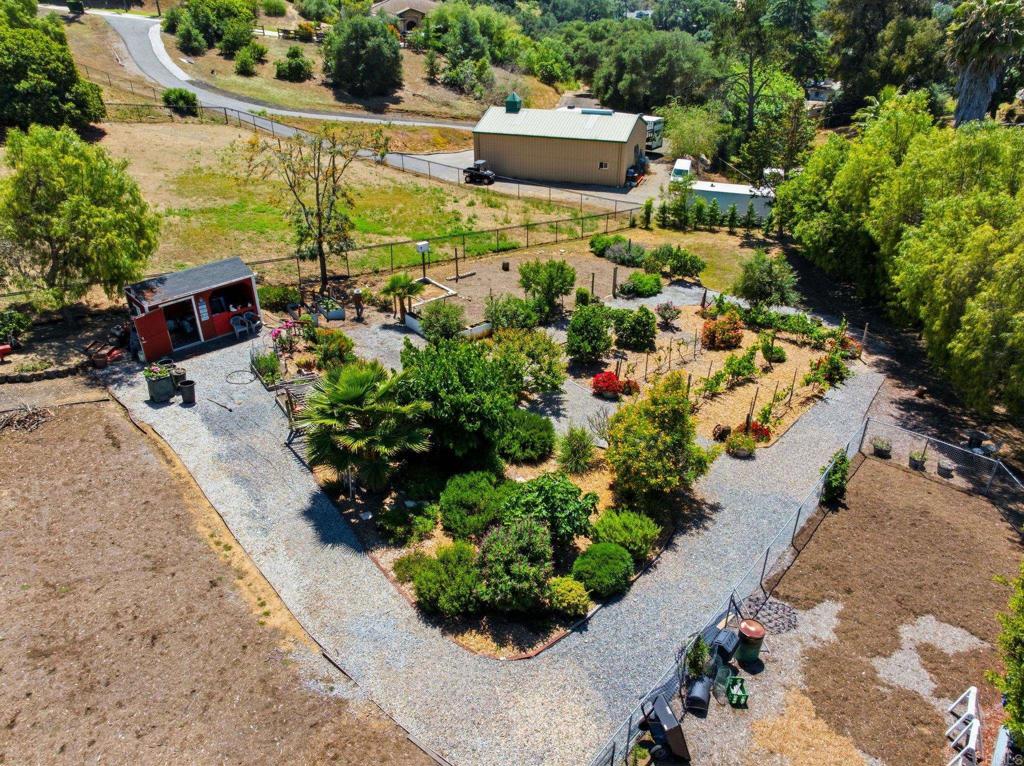 3835 Las Flores Drive Fallbrook, CA 92028 - Photo 63 of 73 an aerial view of a house with a yard and garden