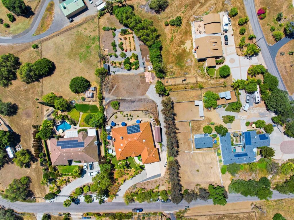 3835 Las Flores Drive Fallbrook, CA 92028 - Photo 65 of 73 an aerial view of residential house with outdoor space and swimming pool