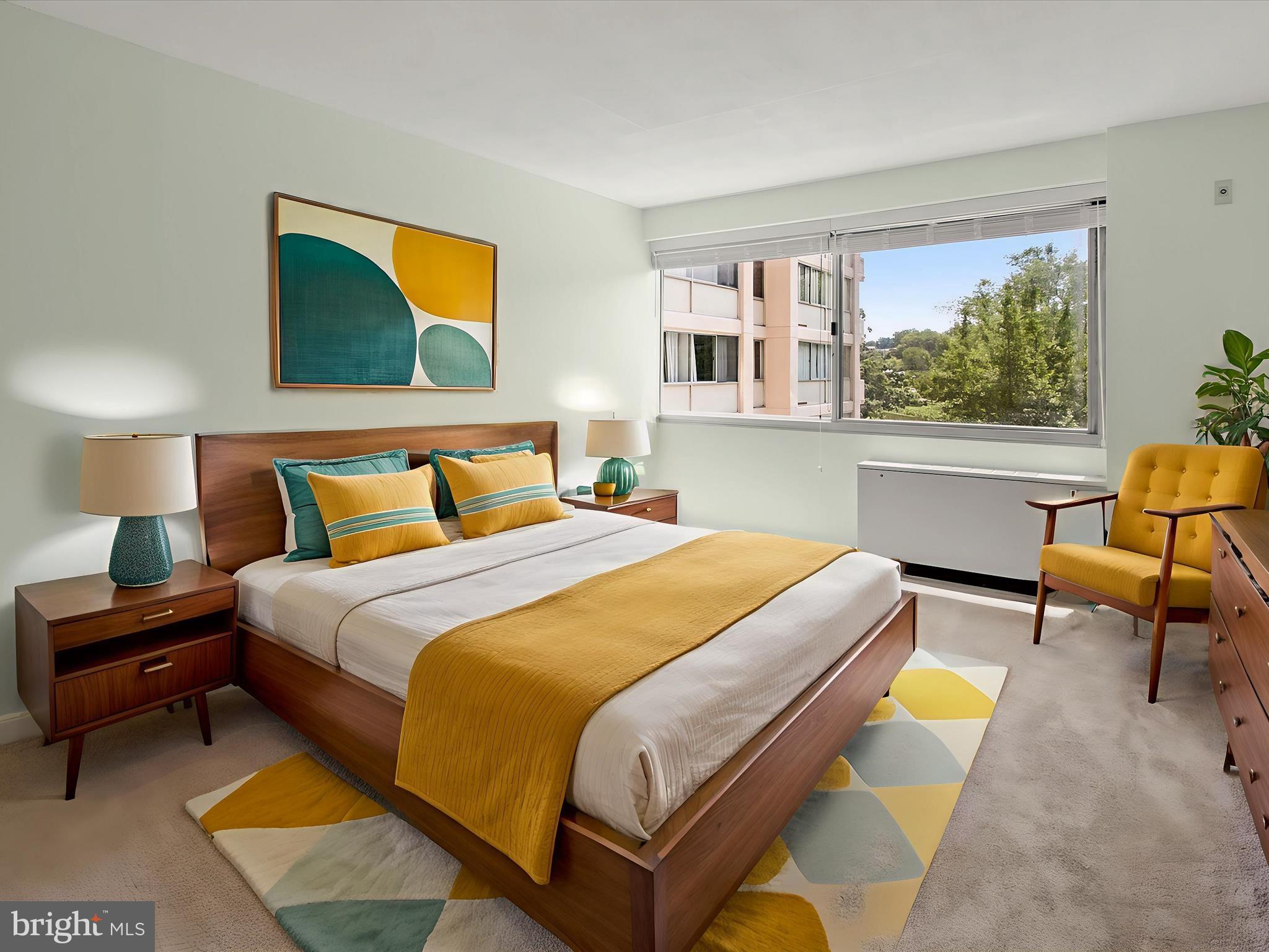 4515 Willard Avenue, Unit 607S Chevy Chase, MD 20815 - Photo 34 of 80 Primary Bedroom Suite-Virtually Staged