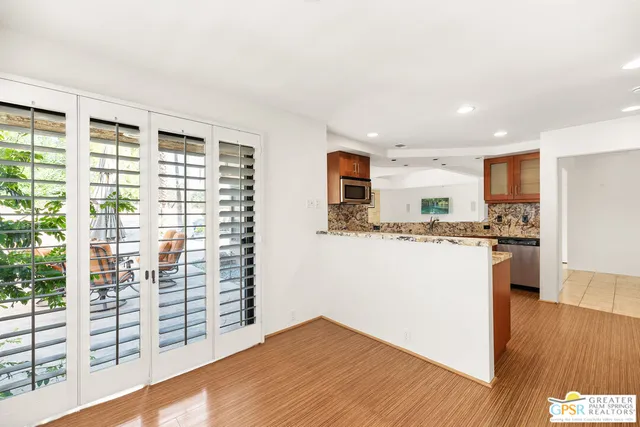 a view of an empty room