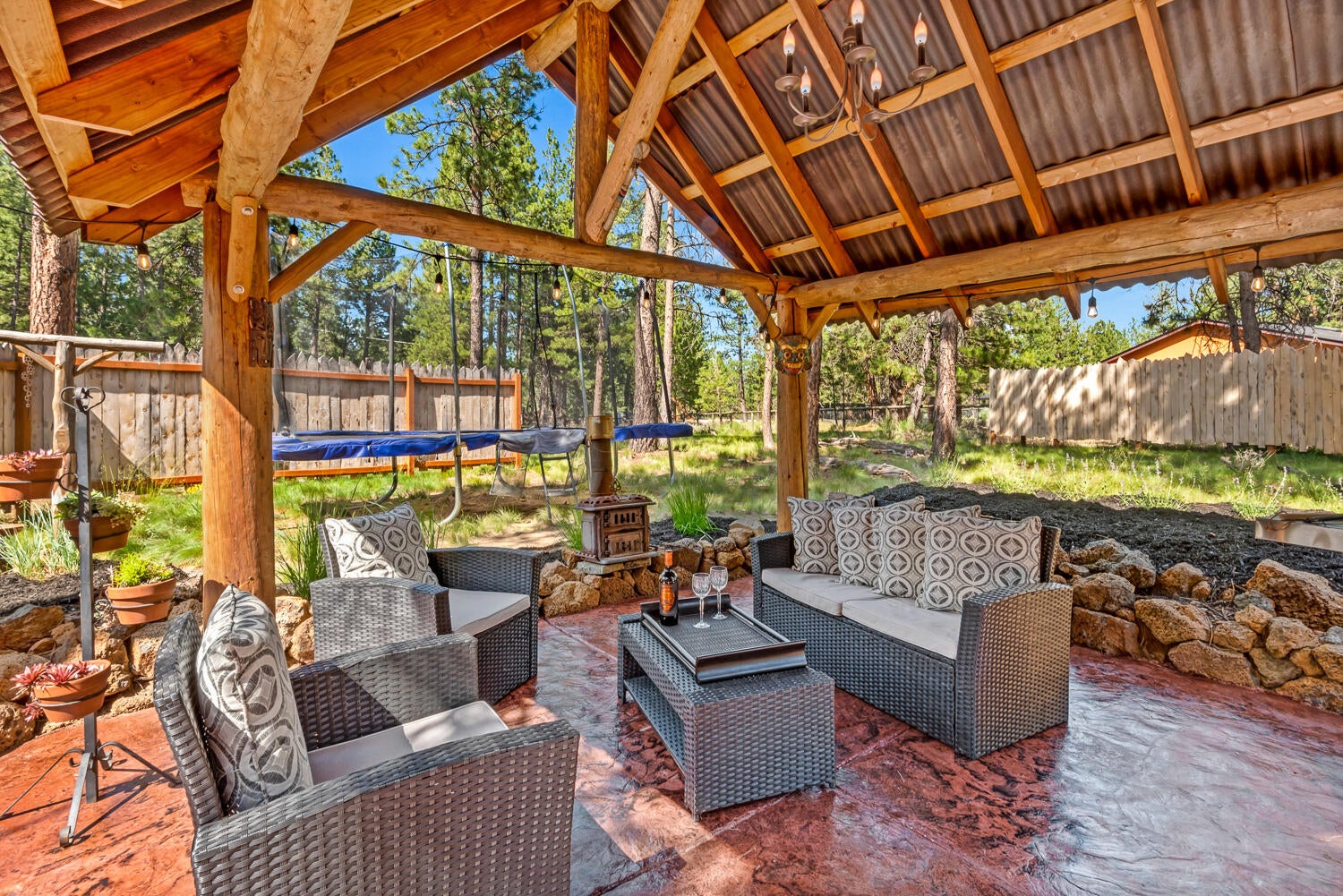 18796 Choctaw Road Bend, OR 97702 - Photo 26 of 35 Stamped Concrete Outdoor Area