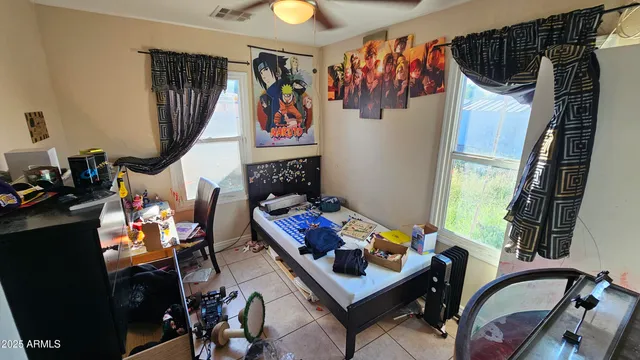 a view of a room with furniture and toys