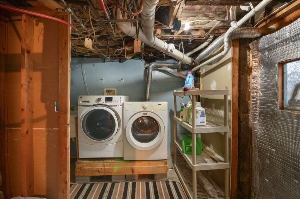 3 Hunnewell Street Melrose, MA 02176 - Photo 18 of 33 a utility room with dryer and washer