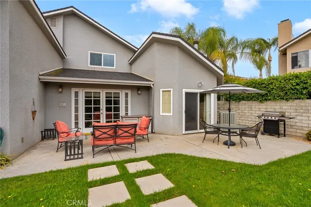 a view of a house with patio