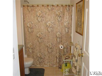 106 Bethpage Terrace Easton, PA 18042 - Photo 13 of 21 a bathroom with a shower curtain
