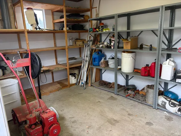 a view of storage and utility room