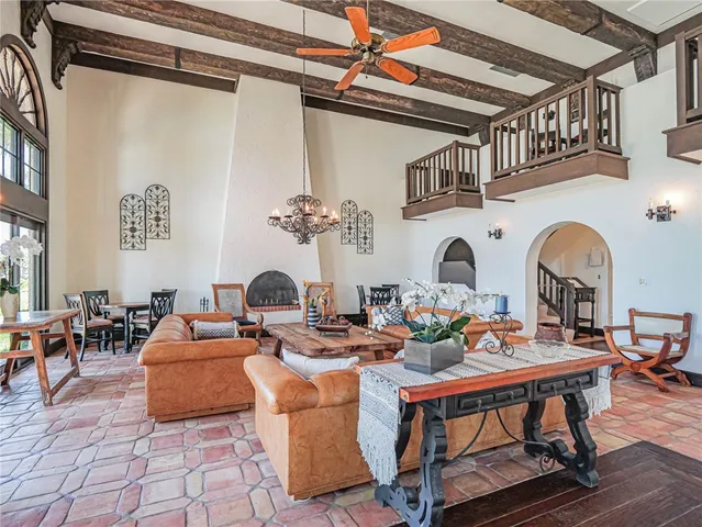 a view of a chairs in a patio