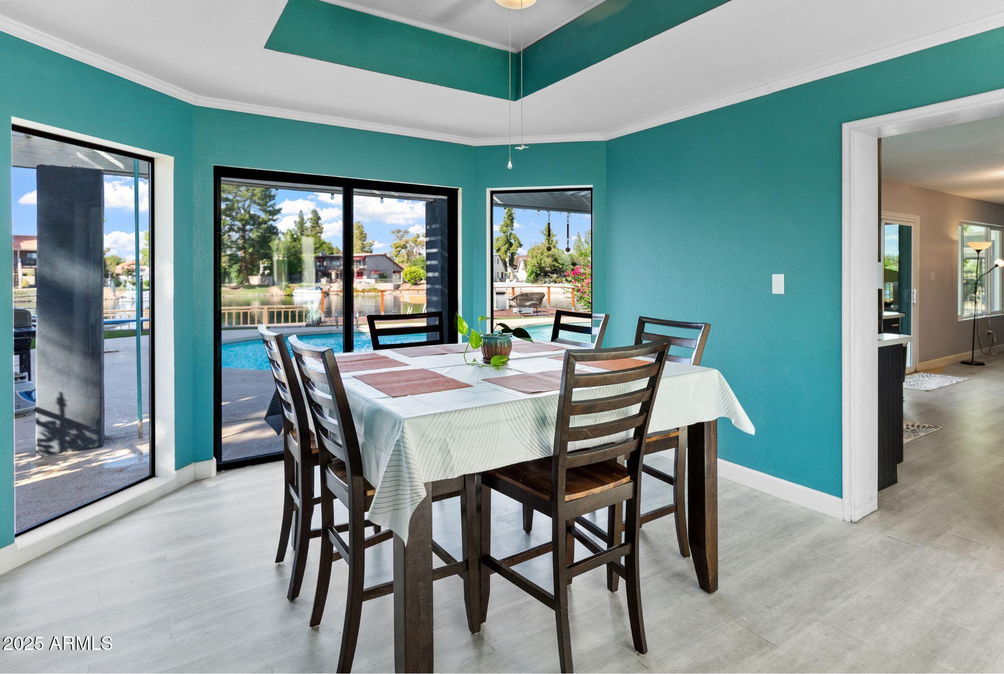 1210 East Harbor View Drive Tempe, AZ 85283 - Photo 21 of 68 a view of a dining room with furniture window and outside view