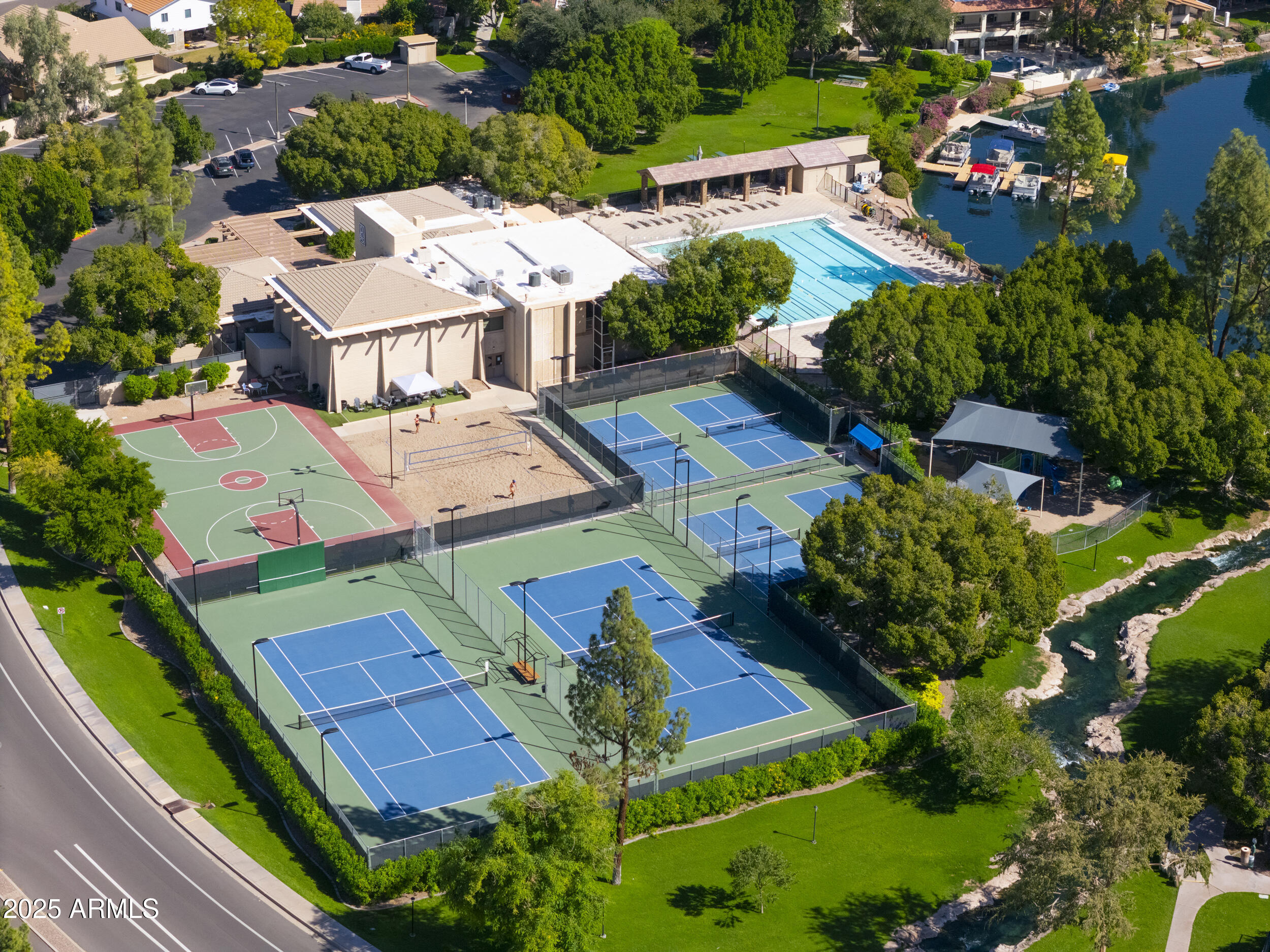1210 East Harbor View Drive Tempe, AZ 85283 - Photo 65 of 68 an aerial view of a house with a garden