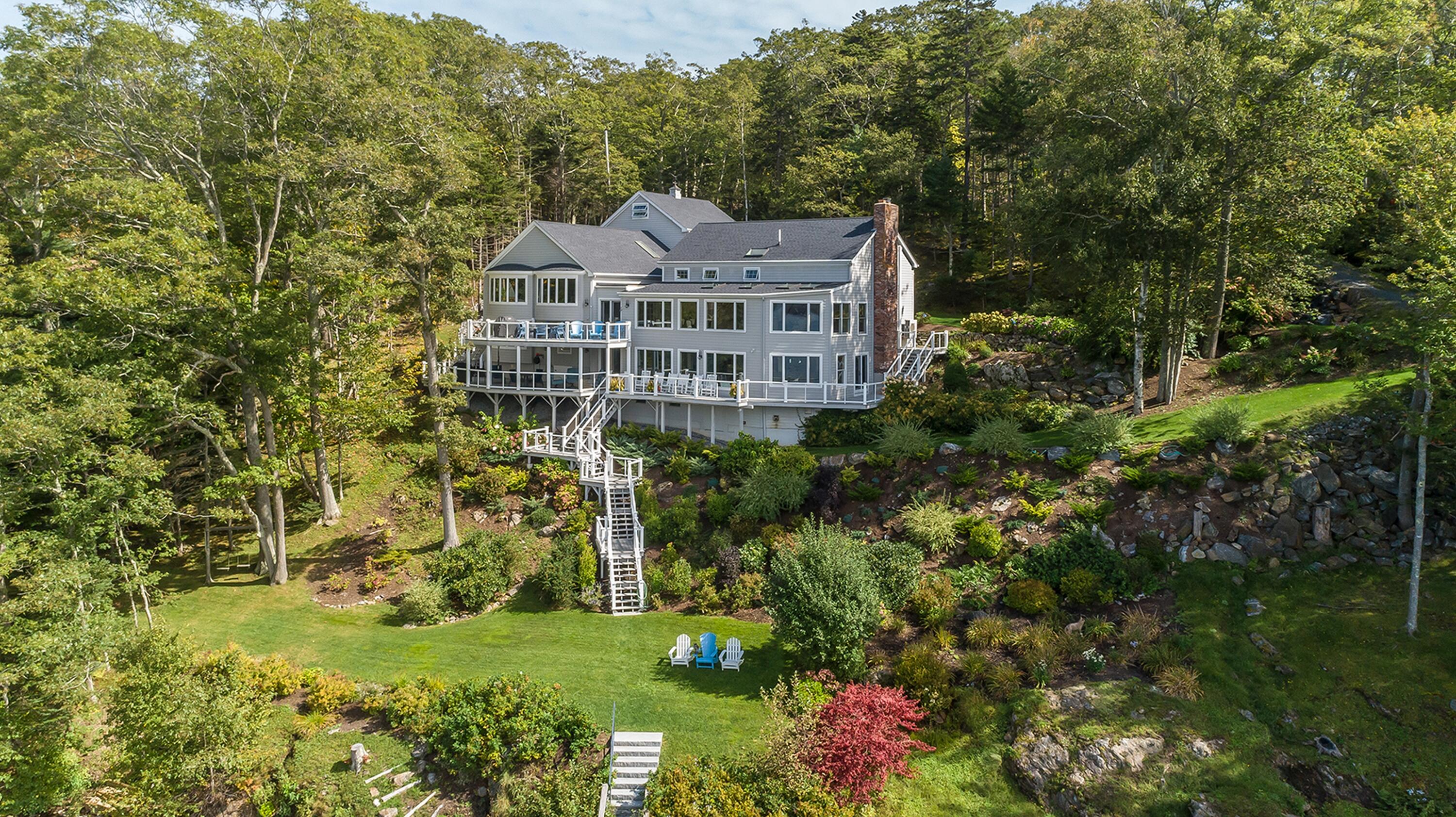 429 Ocean Point Road East Boothbay, ME 04544 - Photo 2 of 50 Waterside of House
