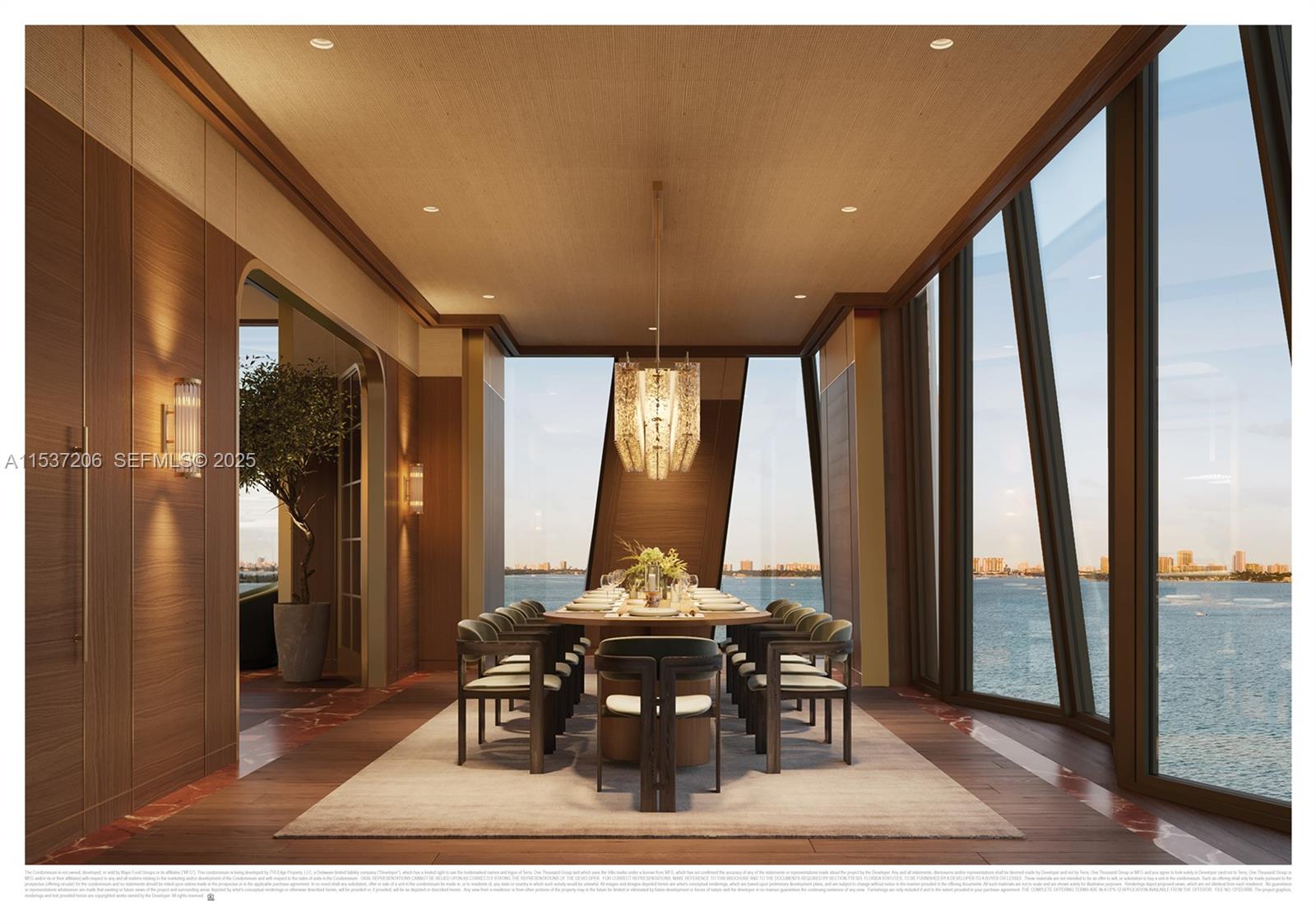 710 Northeast 29th Street, Unit 601 Miami, FL 33137 - Photo 17 of 49 a view of a dining room with furniture window and outside view