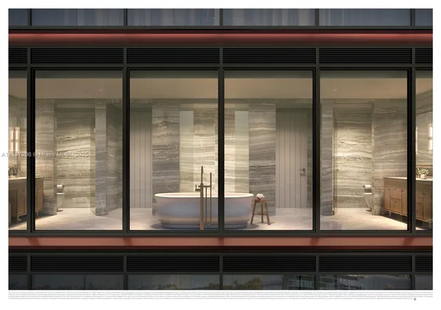 a bedroom with furniture and a large window