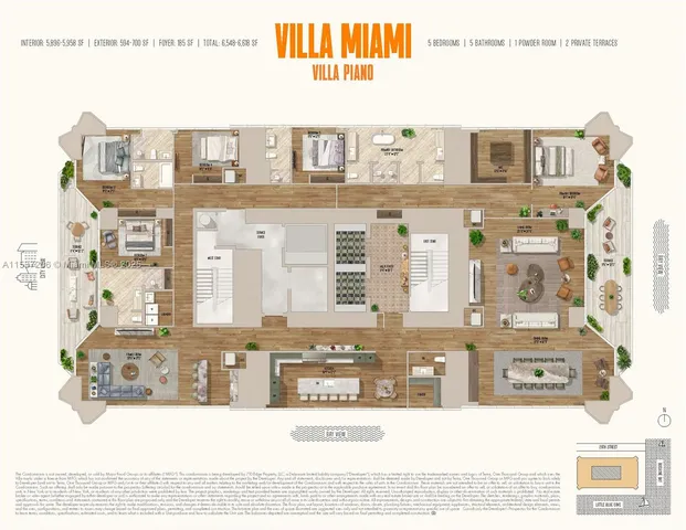 a swimming pool with outdoor seating and plants