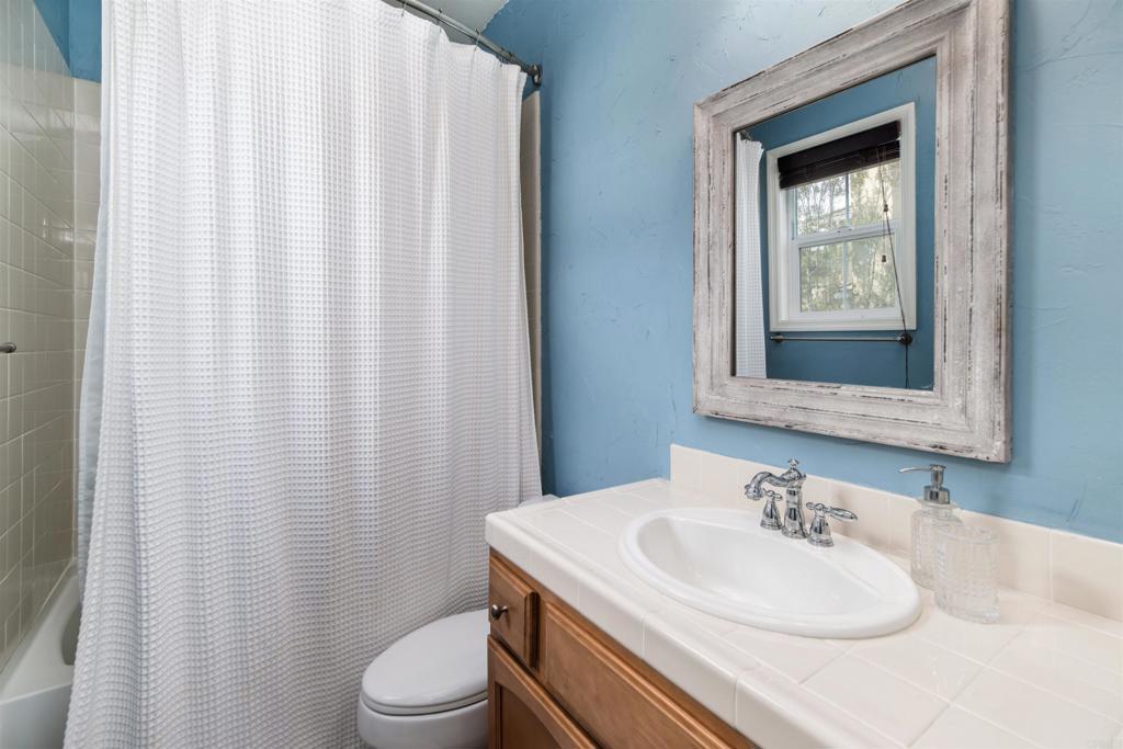 2367 Lapis Road Carlsbad, CA 92009 - Photo 36 of 58 a bathroom with a sink vanity mirror and toilet