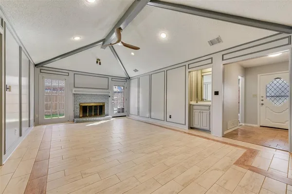 a view of an empty room