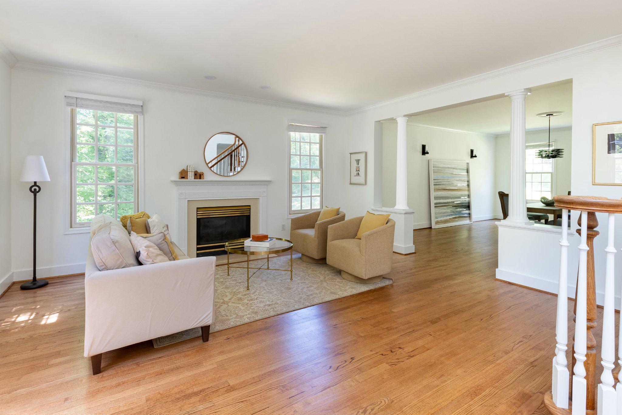 7009 Persimmon Tree Road Bethesda, MD 20817 - Photo 4 of 63 Living Room - Connects to Dining Room