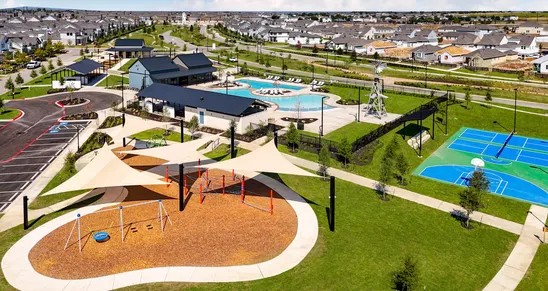 162 Hayloft Lane Elgin, TX 78621 - Photo 26 of 26 an aerial view of a swimming pool