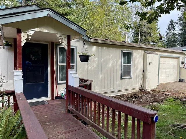 a view of a house with a porch