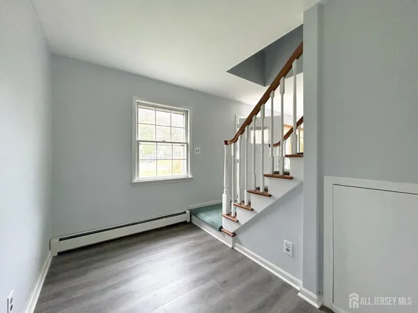 a view of an entryway with staircase
