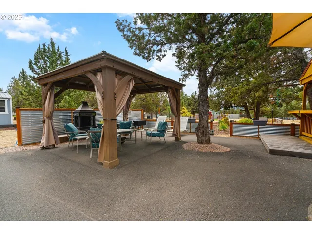 a view of outdoor space with seating