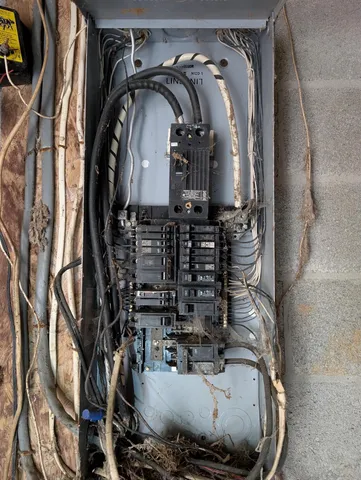 a view of water heater room