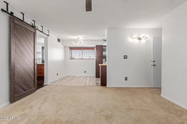 a view of an empty room