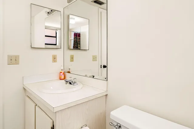 a close view of closet