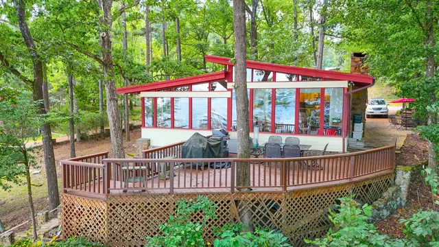 front view of a deck