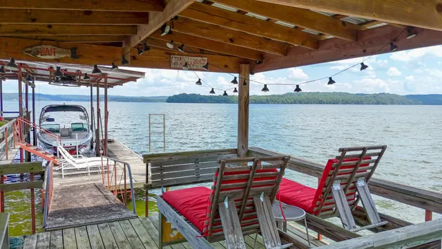a view of an outdoor sitting area with couch