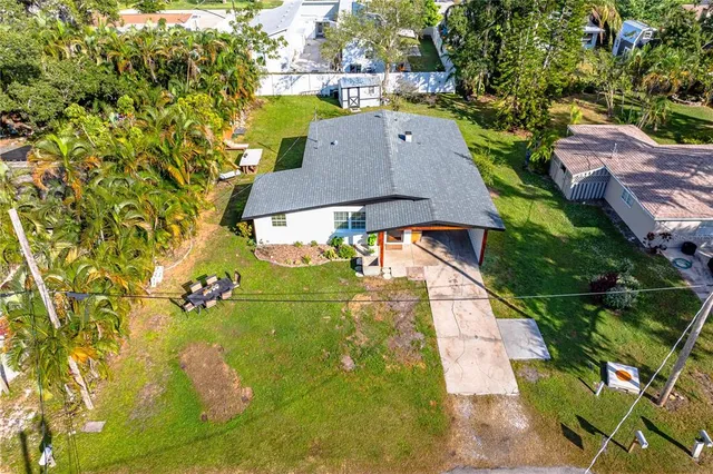 an aerial view of a city