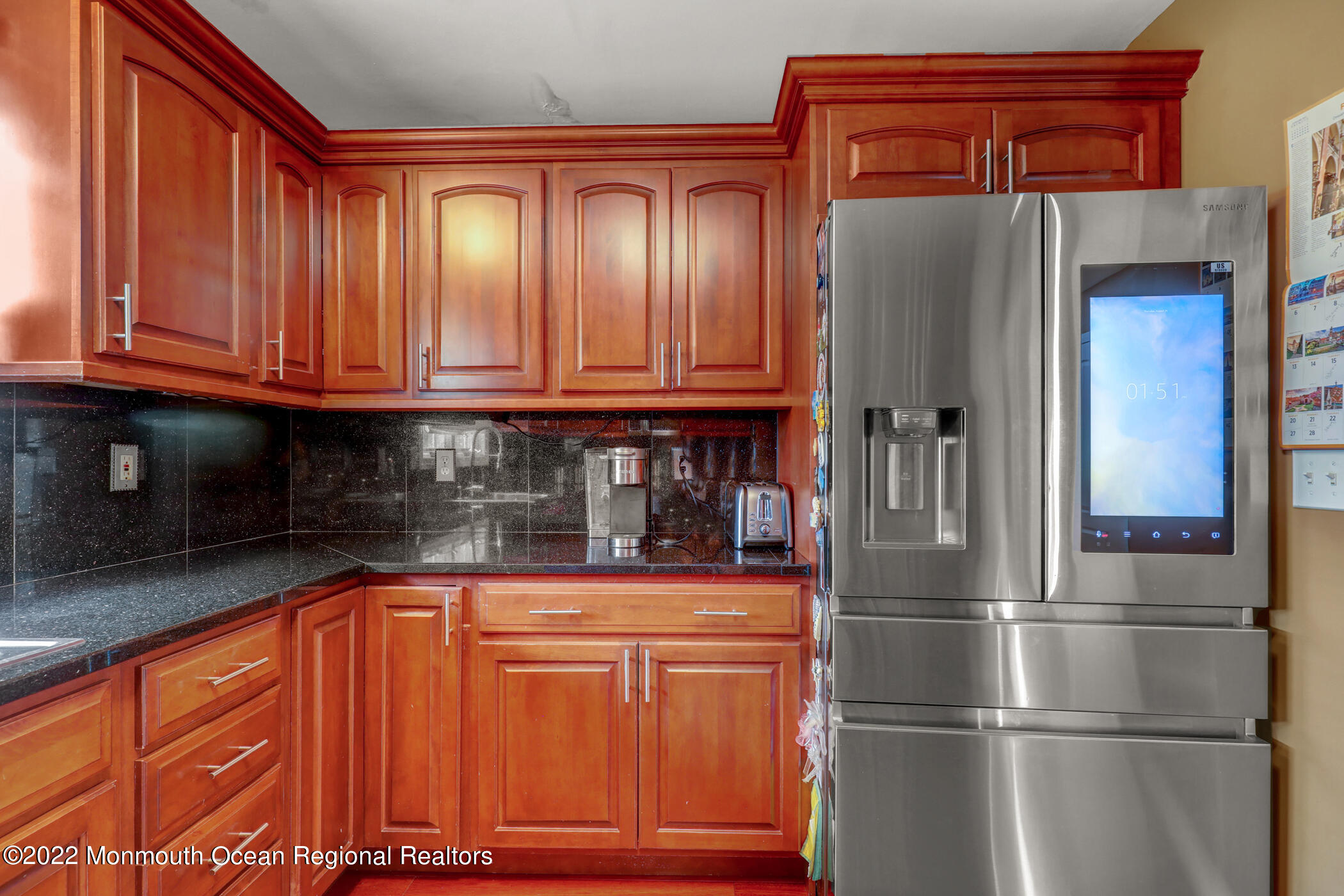 100 Maple Place Keyport, NJ 07735 - Photo 14 of 35 a kitchen with stainless steel appliances granite countertop a refrigerator and a sink