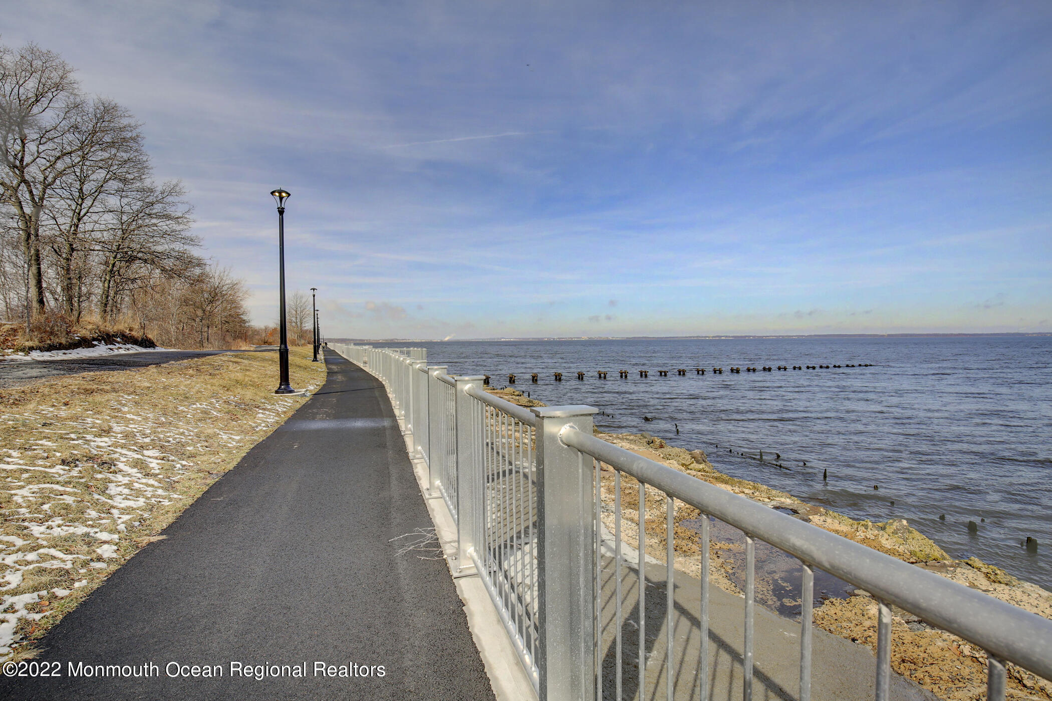 100 Maple Place Keyport, NJ 07735 - Photo 31 of 35 a view of a balcony with an ocean