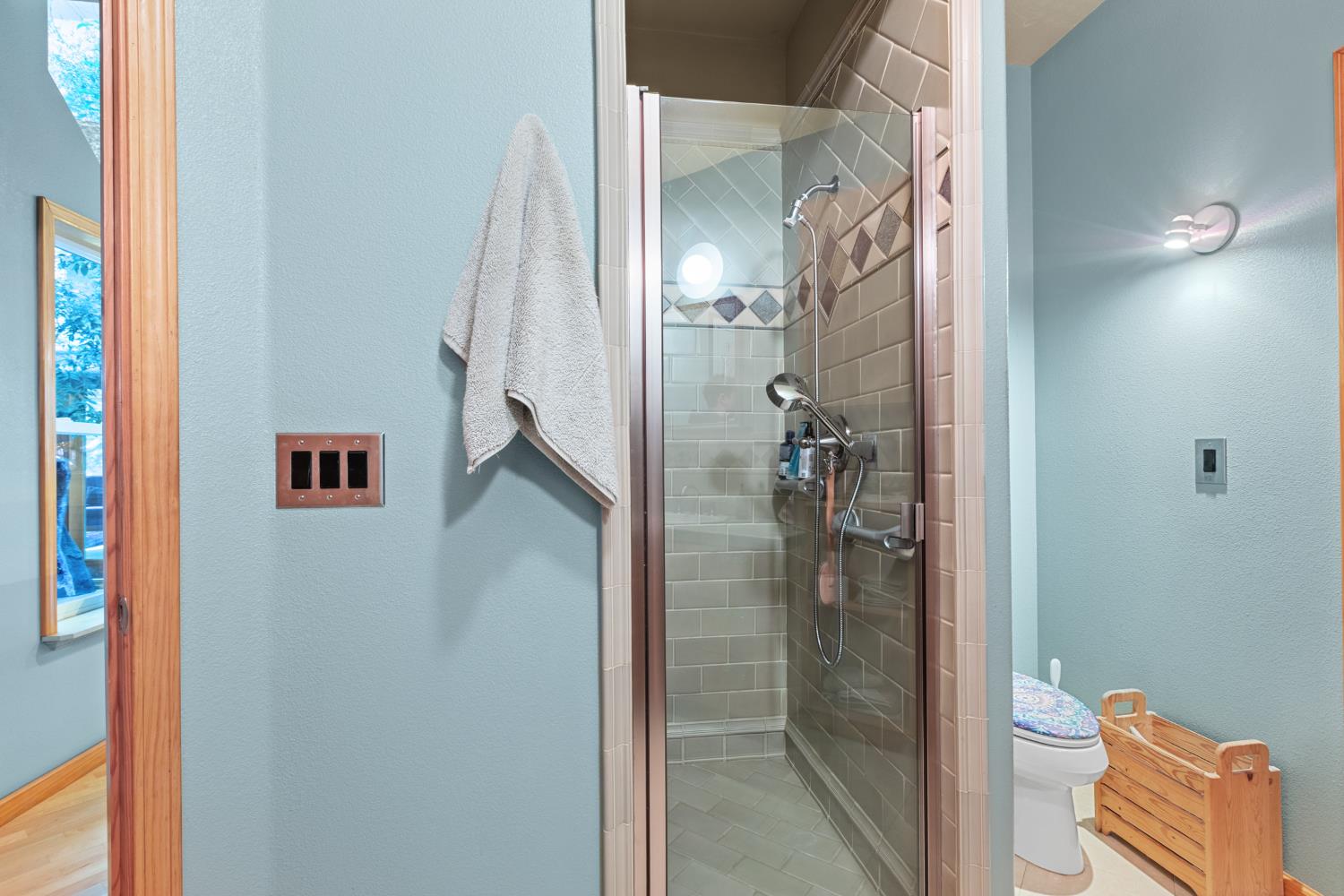 4838 Robertson Avenue Carmichael, CA 95608 - Photo 30 of 52 a bathroom with a shower and a mirror